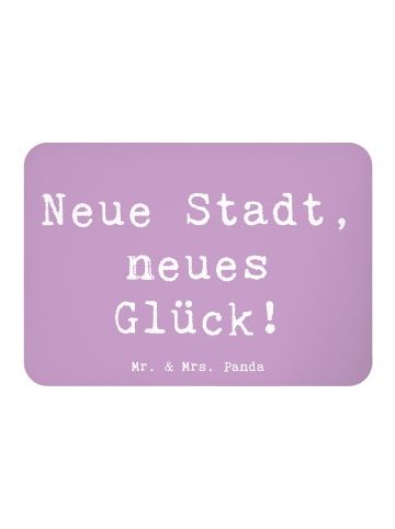 Mr. & Mrs. Panda Magnet Spruch Umzug neue Stadt mit Spruch in Lavendeltraum