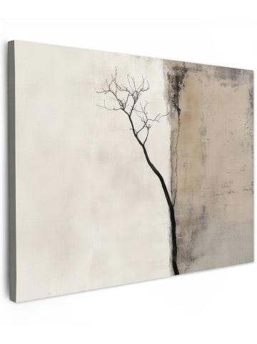 MuchoWow Leinwand Bilder Taupe