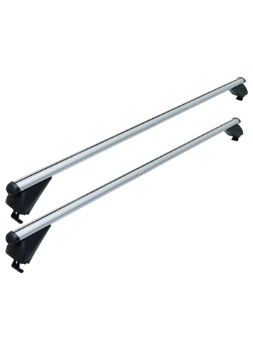 relaxdays 2 x Dachträger in Silber - 124 cm