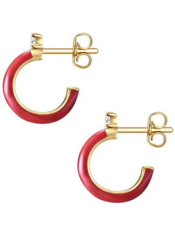 Glanzstücke München Creolen Sterling Silber Zirkonia in gelbgold