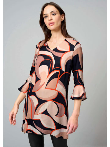 Alba Moda Tunika mit femininen Volants in schwarz