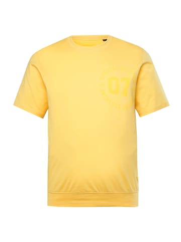 Men Plus Kurzarm T-Shirt in gelb