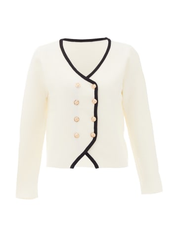 NAEMI Strickjacke in Wollweiss