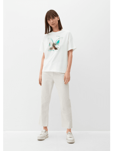 s.Oliver T-Shirt kurzarm in Creme