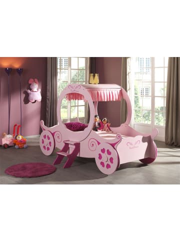 58 aufm Kessel KUTSCHENBETT Kasey 240x168x168 aus MDF in Rosa