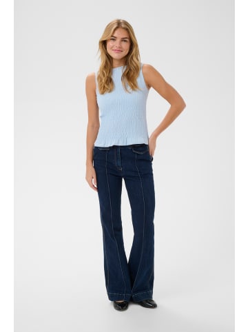 SAINT TROPEZ Ärmellose Bluse NaciaSZ Fitted in Cerulean
