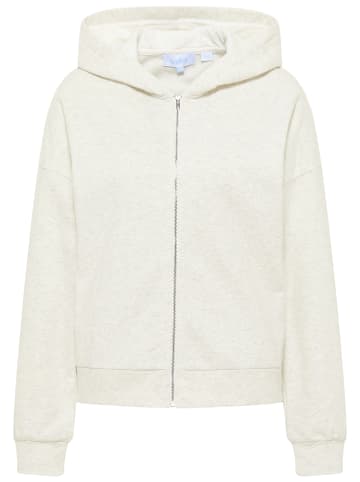 usha BLUE LABEL Sweatjacke in Wollweiss Melange