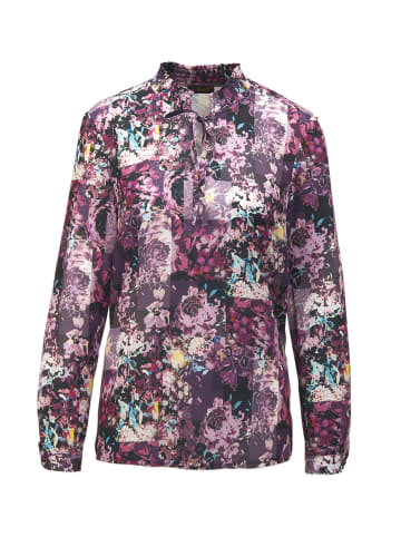 GOLDNER Bluse in flieder / lila / gemustert