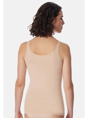 Schiesser Unterhemd / Top 95/5 Cotton in Sand