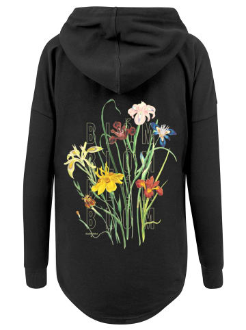 F4NT4STIC Oversized Hoodie Blumen Muster in schwarz