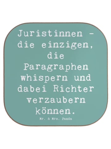 Mr. & Mrs. Panda Untersetzer Gläser Spruch Juristin Zauber mit S... in Meeresbrise