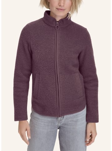 Hessnatur Wollfleece Jacke in brombeersorbet