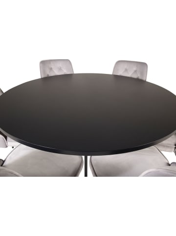 ebuy24 Essgruppe Copenhagen 6 Hellgrau 140 x 140 cm