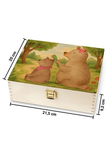 Mr. & Mrs. Panda Tee Box Bär Kind Design ohne Spruch in Weiß