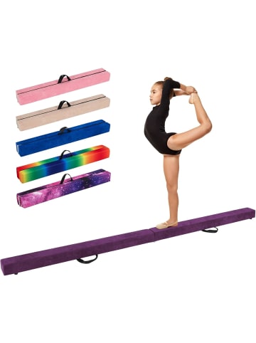 COSTWAY Schwebebalken Kinder 270 cm in Lila