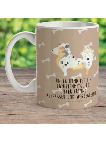 Mr. & Mrs. Panda Kindertasse Hund Australien Shepherd mit Spruch in Hundeglück