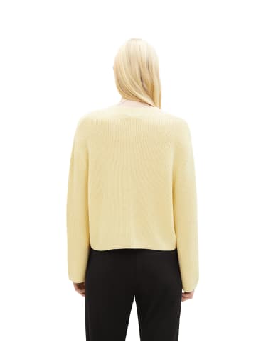 TOM TAILOR Denim Strickpullover in Light Yellow