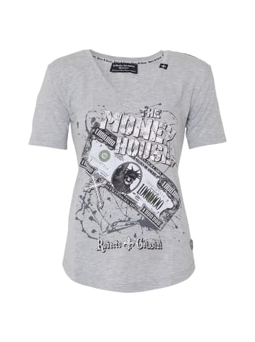 Roberto Geissini Money House T-Shirt Grau