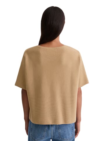Marc O'Polo Kurzarm-Strickpullover loose in Salted Caramel
