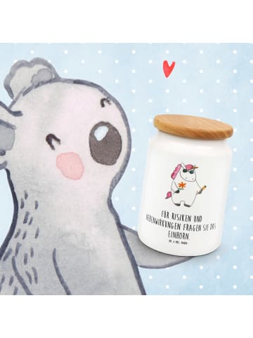 Mr. & Mrs. Panda Vorratsdose Einhorn Woodstock mit Spruch in Weiß