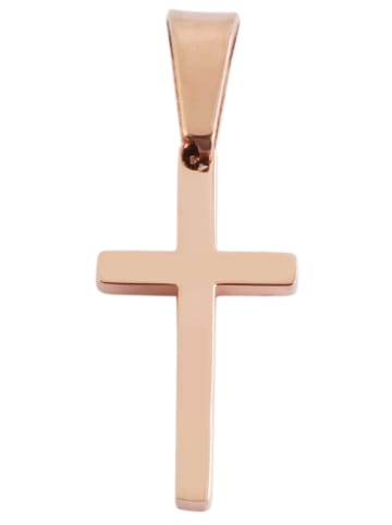 Adeliás Unisex Anhänger – Kreuz Kreuzanhänger aus Edelstahl in gold