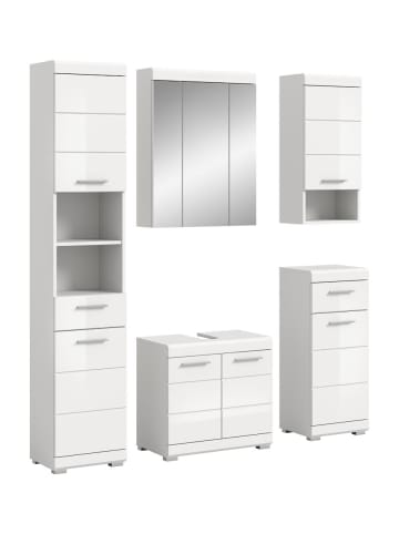 ebuy24 Badmöbelset Scout Weiß 164 x 34 cm