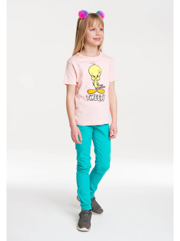 Logoshirt T-Shirt Looney Tunes - Tweety in rosa