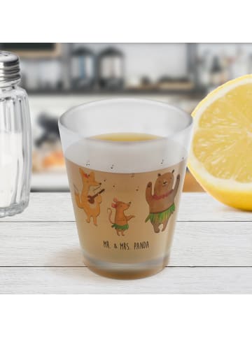 Mr. & Mrs. Panda Schnapsglas Waldtiere Aloha ohne Spruch in Transparent