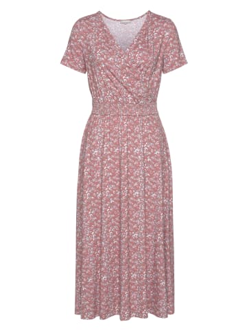 Tamaris Jerseykleid in rosa geblümt