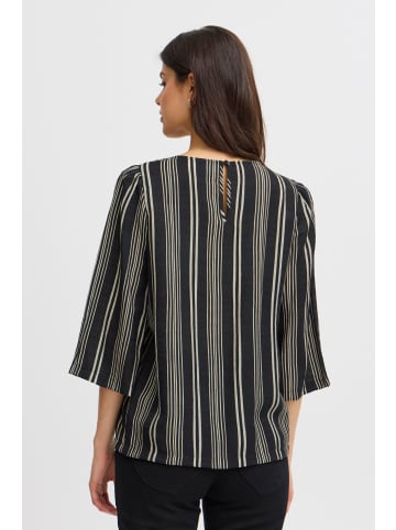 Fransa Kurzarmbluse FRARIANA BL 3 20614120 modische Bluse in Schwarz