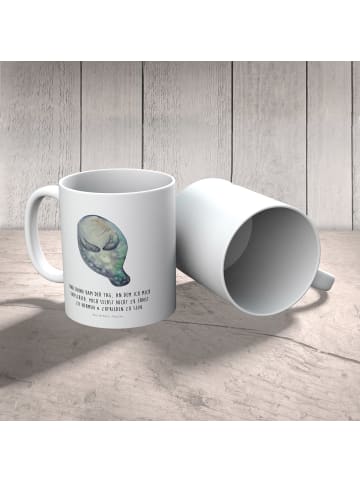 Mr. & Mrs. Panda Trinkbecher Seekuh Happy mit Spruch in Weiß