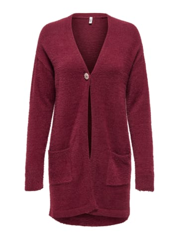 ONLY Strickjacke in Cabernet
