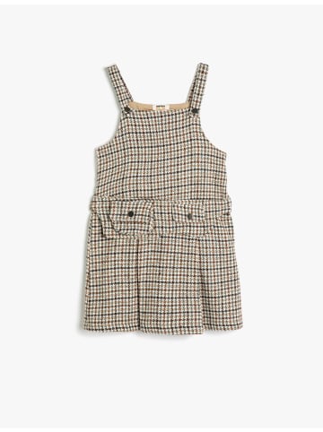 KOTON Kleid in Braun Gemustert