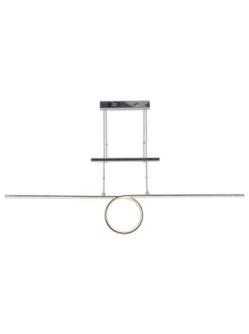 näve LED Pendelleuchte "LOOP LINE" in chrome - EEK G