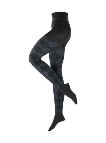Burlington Strumpfhose Fine Argyle in Anthra.mel