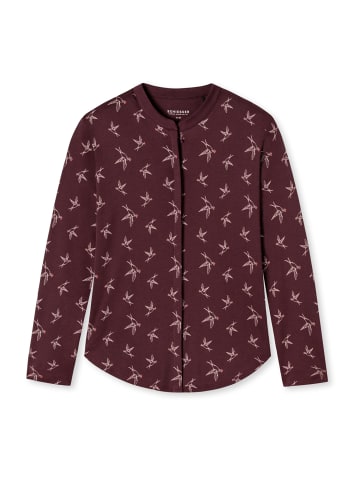 Schiesser Longsleeve Mix & Relax in burgund