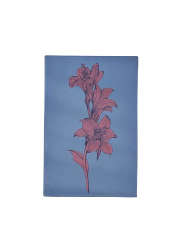 Bahne Dekofliese Blume in Blau