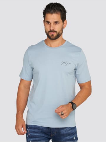 Jack & Jones T-Shirt - JJSANCHEZ TEE SS CREW NECK in Ashley Blue