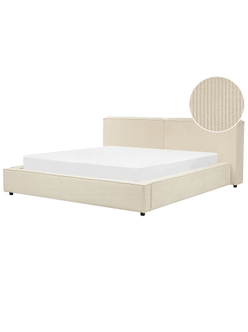 Beliani 2-tlg Doppelbett LINARDS in Beige