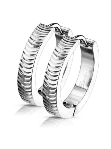 Bungsa Creolen in Silber