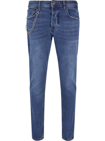 2Y Premium Tapered Jeans in blue