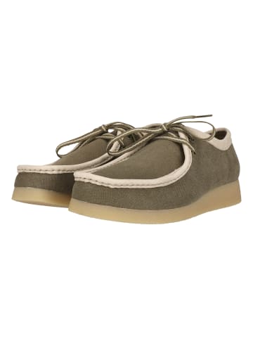 Clarks Schnürschuhe Wallabee EVO in 3226 Olive Combi