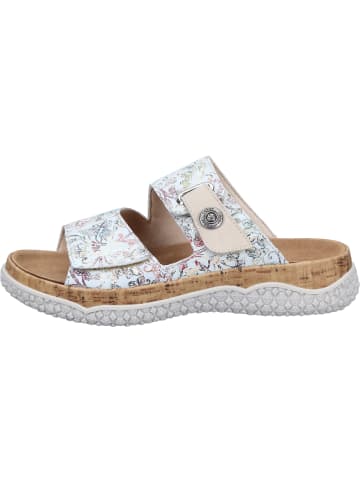 rieker Klassische Pantoletten in white-multi/ginger