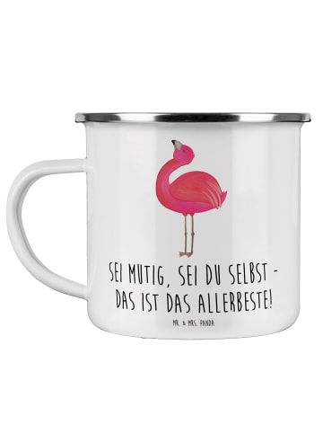 Mr. & Mrs. Panda Becher Emaille Mutig zu sich selbst stehen mit ... in Weiß