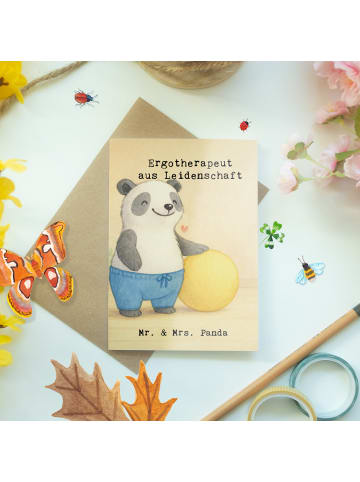 Mr. & Mrs. Panda Grußkarte Ergotherapeut Leidenschaft Design mit... in Weiß