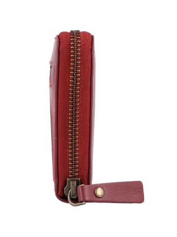 Esquire Peru Geldbörse RFID Schutz Leder 19 cm rot