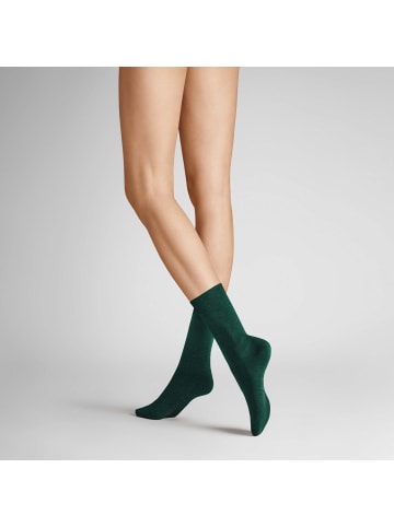 Hudson Socken Relax Cotton druckfreier Bund in bottle green