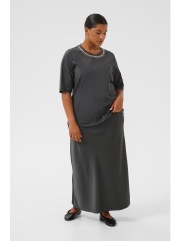 KAFFE curve T-shirt KChelena Loose fit in Black Oyster