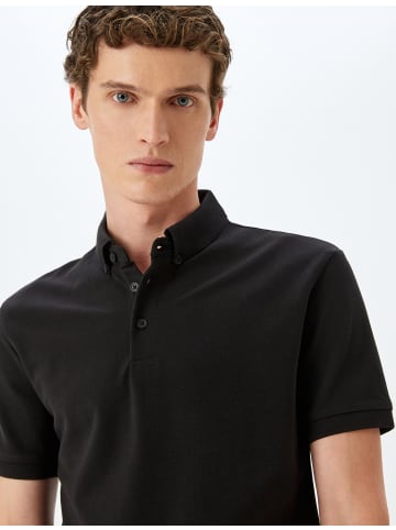 KOTON TSHIRT SS POLO in Schwarz