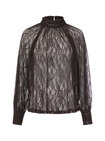 Marie Lund Spitzenbluse in schoko - 0002
